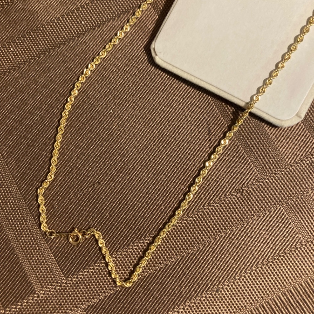 Brand new 14k Necklace and Charm - Picture 3 of 4